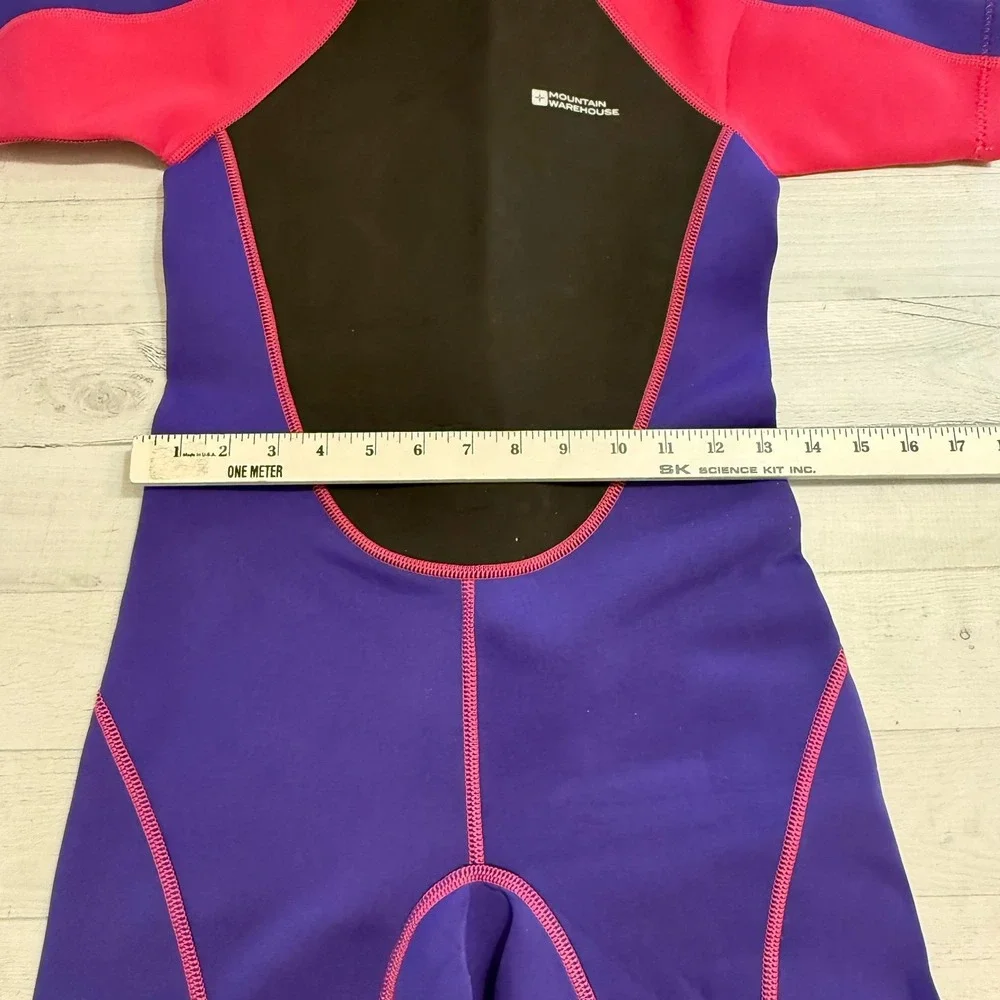 Mountain Warehouse kids Shorty Thick‎ swim  Wetsuit pink purple 11/12